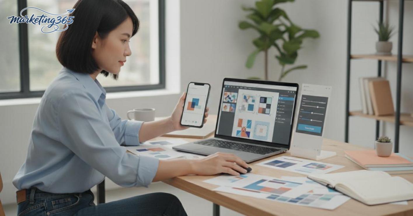 How to use an app to create a basic marketing image from start to finish