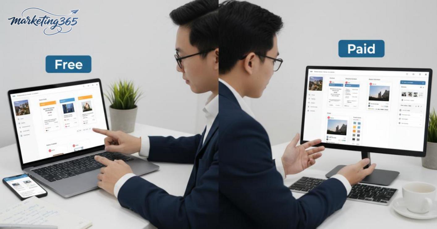 Should you use a free or paid app for marketing images?