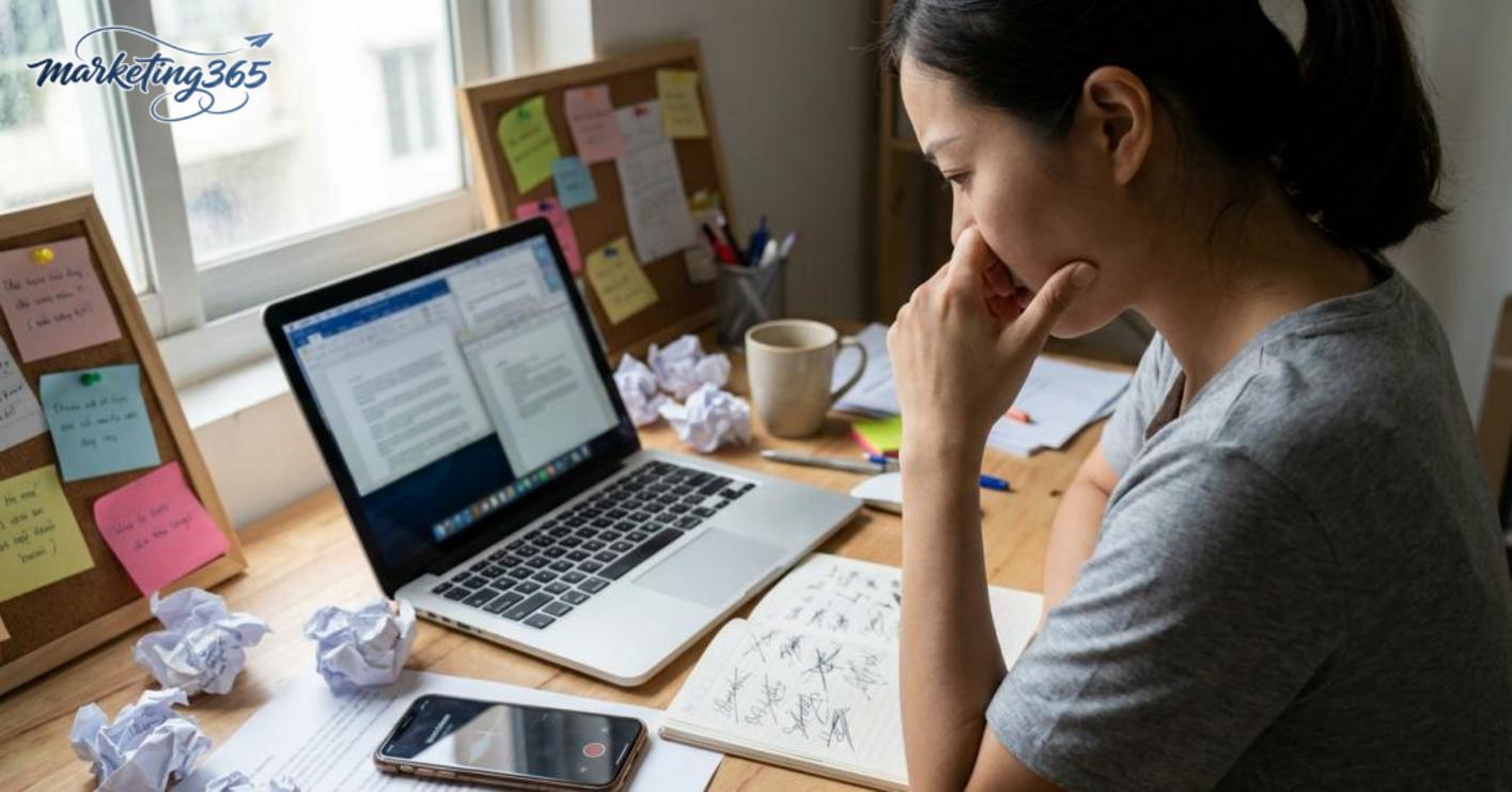 Why writing easily gets “stuck for ideas” in marketing