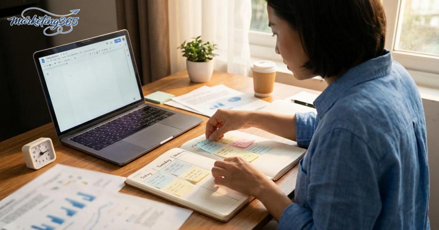 The secret to writing without running out of ideas is to build the writing process first, and let inspiration come later