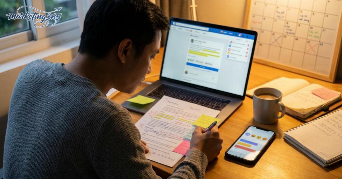 Lỗi thường gặp khi viết content Facebook cá nhân và cách tự kiểm tra trước khi đăng