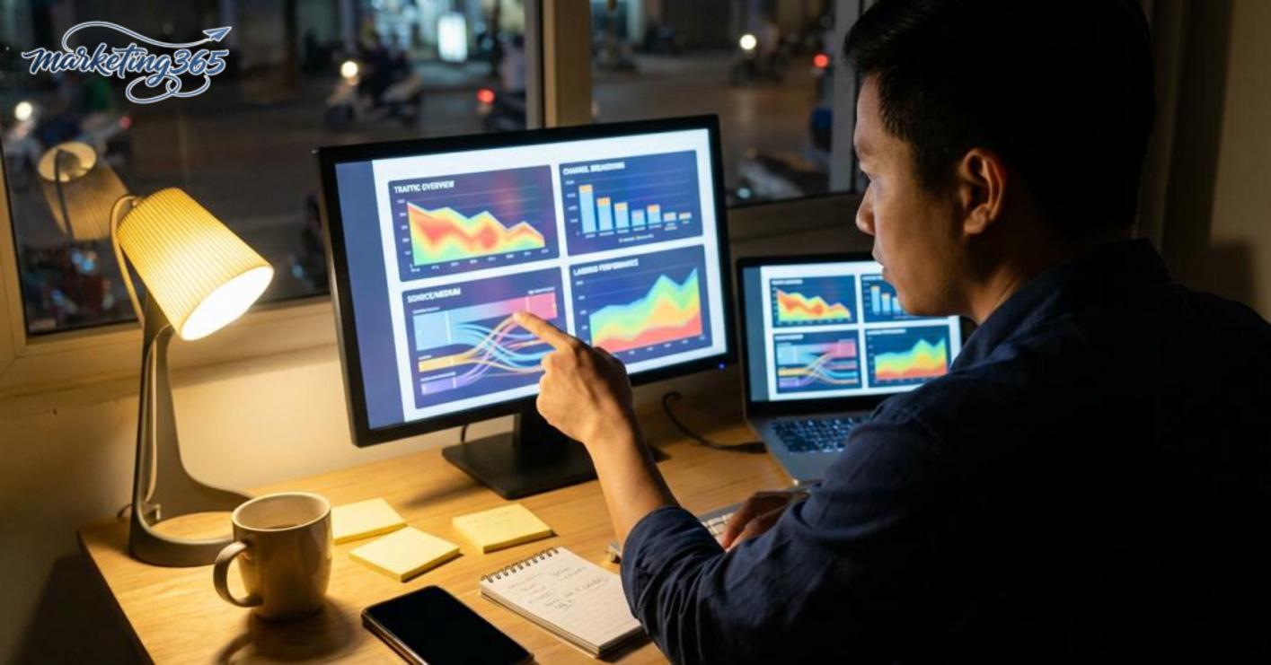 What order should you follow when checking website traffic sources so you do not misread the data?