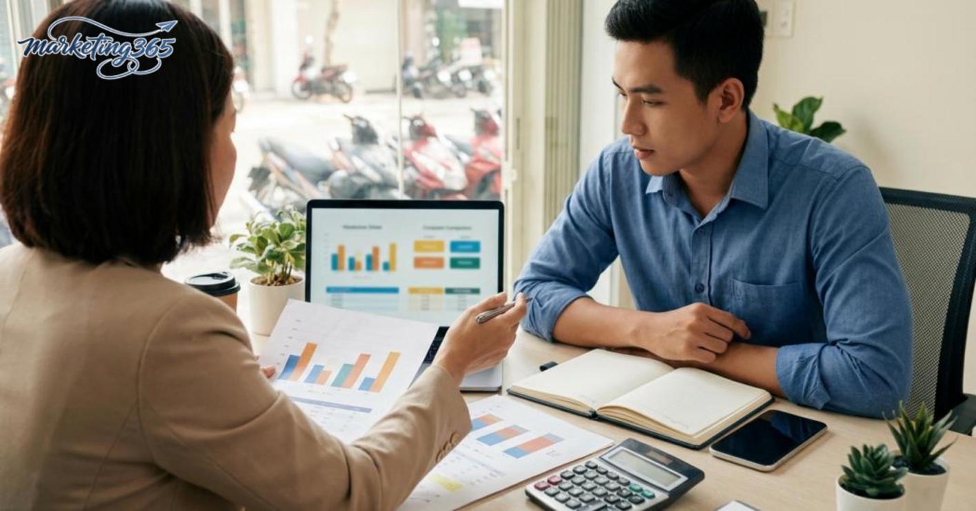 Theo dõi chi phí đội ngũ marketing bằng chỉ số trên doanh thu và trên mỗi khách hàng