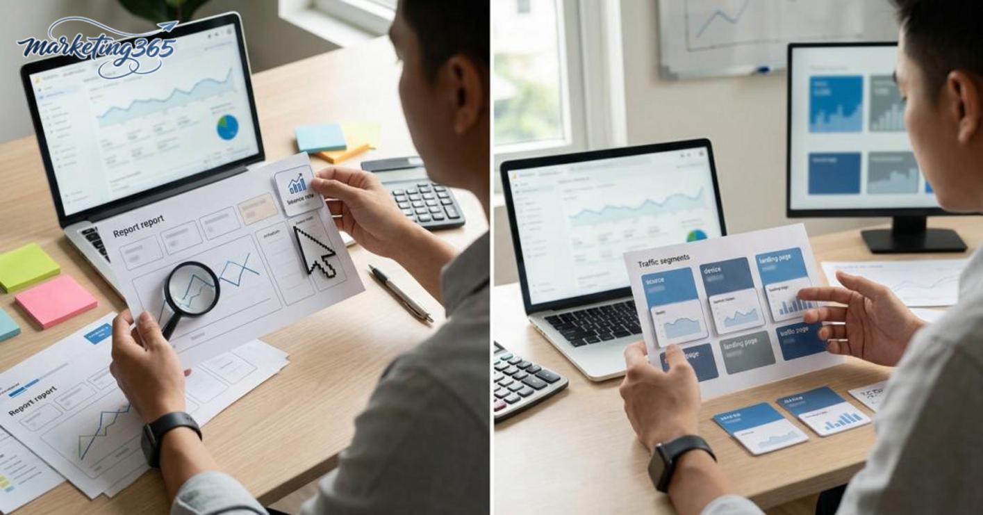 Cách xem bounce rate trong Google Analytics 4 ở Reports và Explore