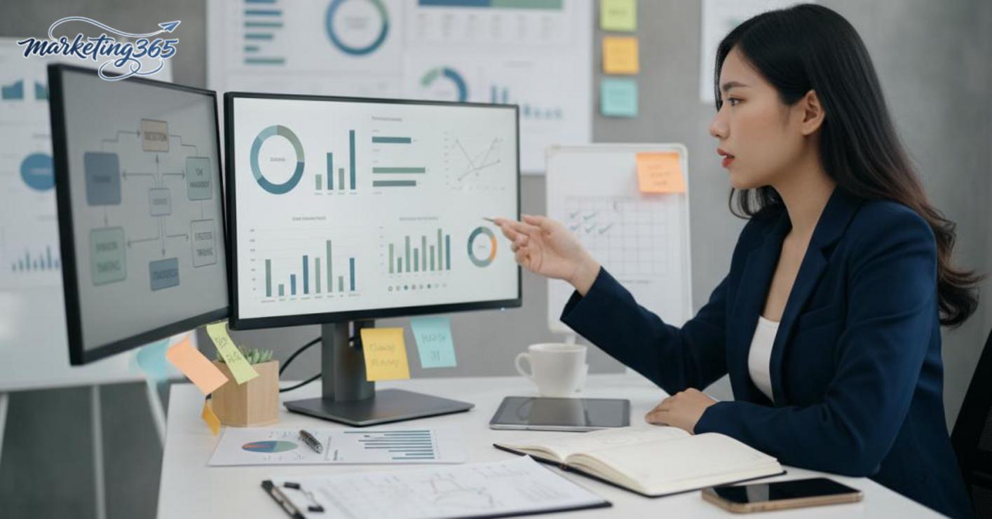 Cơ cấu đội ngũ marketing hai đến ba người tách vai trò sản xuất và vận hành