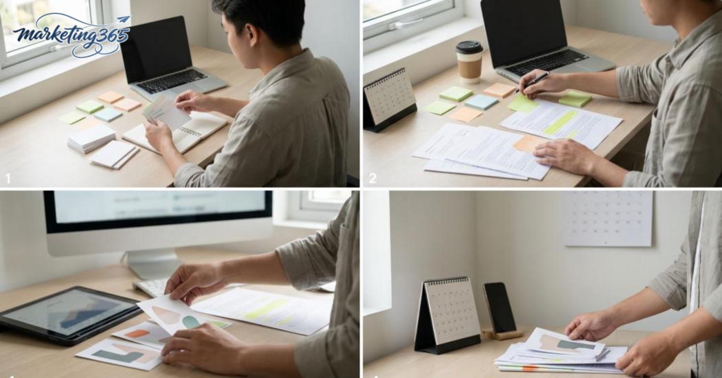 How to build a 4-step workflow: keyword research, drafting, SEO checks, scheduling