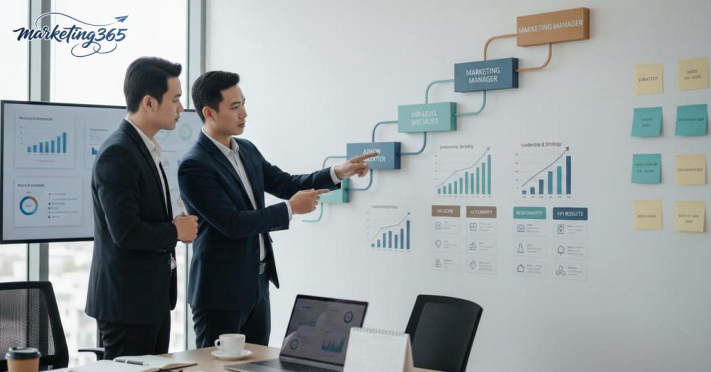 Lộ trình thăng tiến nghề marketing là gì và doanh nghiệp cần nhìn vào đâu trước