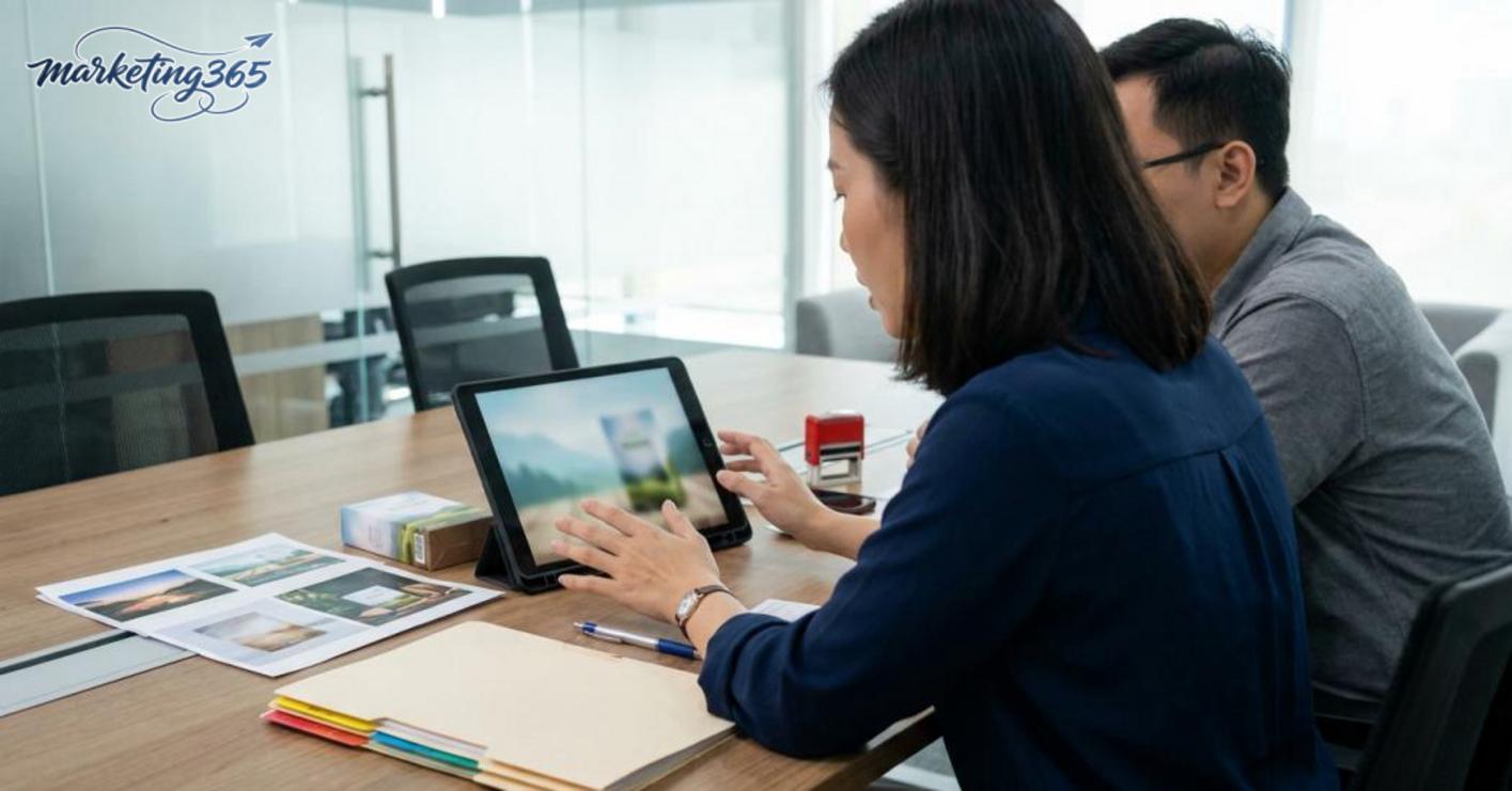 How should businesses use AI images safely in marketing?