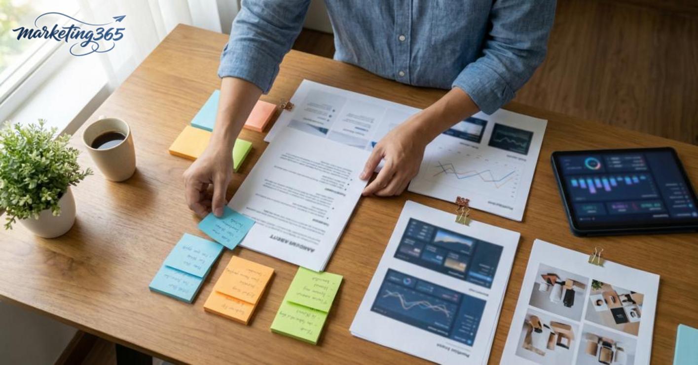 Chọn lọc dự án và báo cáo hiệu quả để đưa vào portfolio marketing