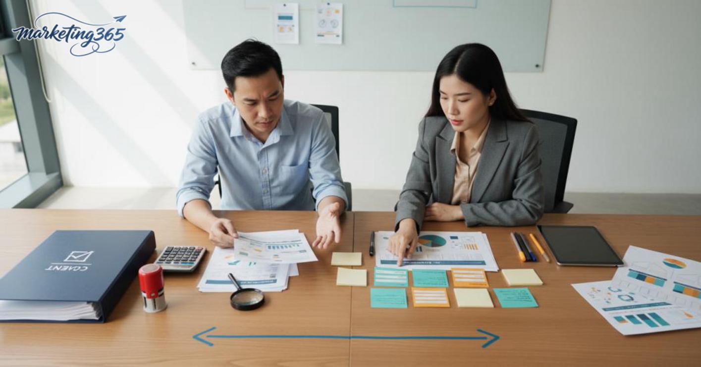 What are agency and client in the real marketing landscape?
