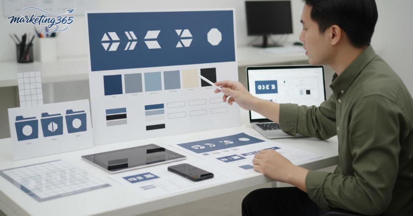 Làm sao để dùng logo AI như một phần của bộ nhận diện, không chỉ là một file hình?