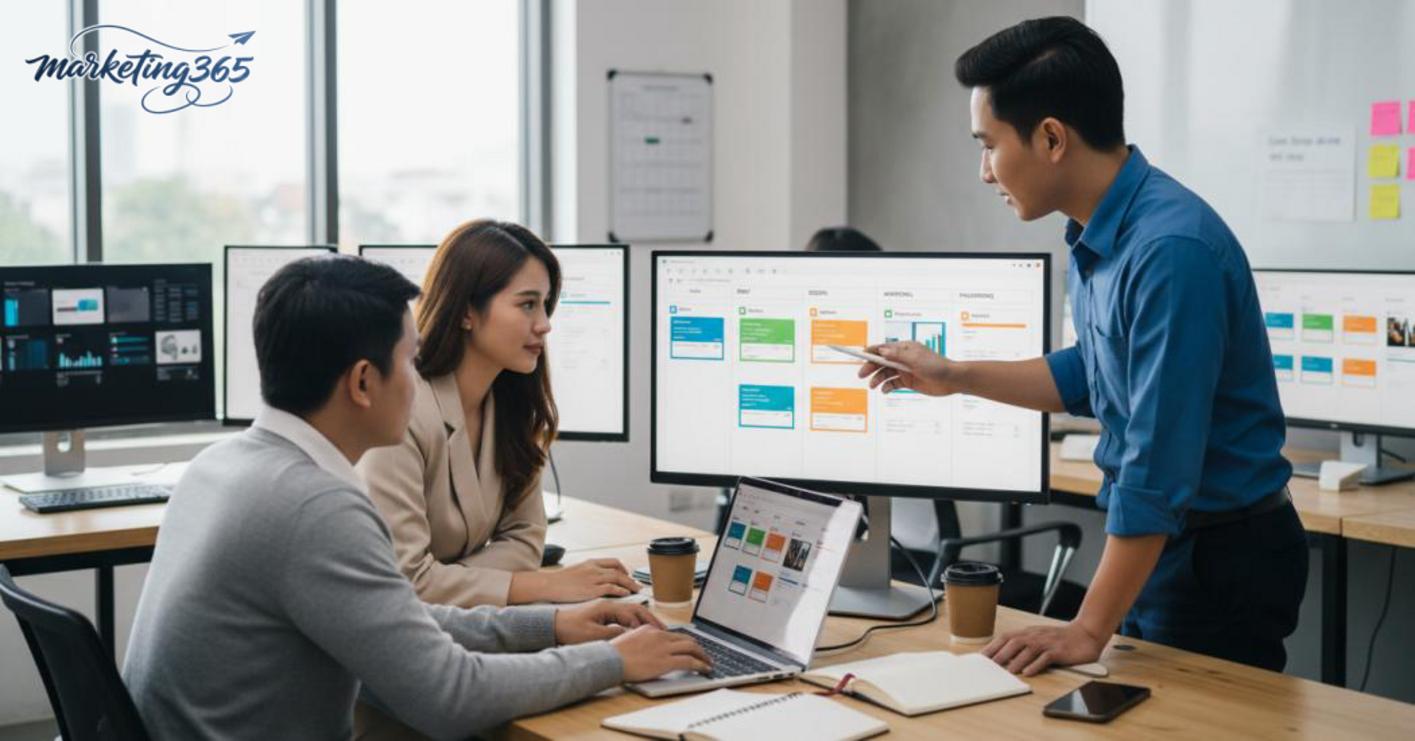 Cách triển khai phần mềm vào team marketing, website và kênh số