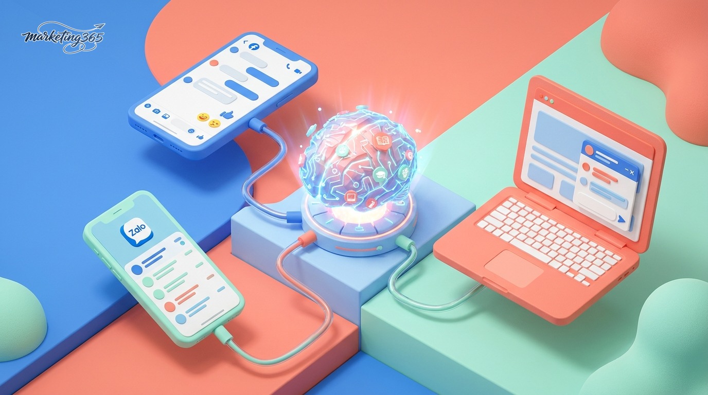 Các kênh phổ biến: Facebook, Zalo và website