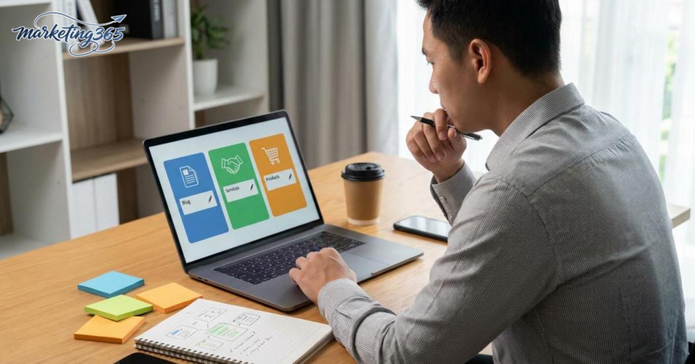 Áp dụng cho từng loại trang: blog, trang dịch vụ và trang bán hàng