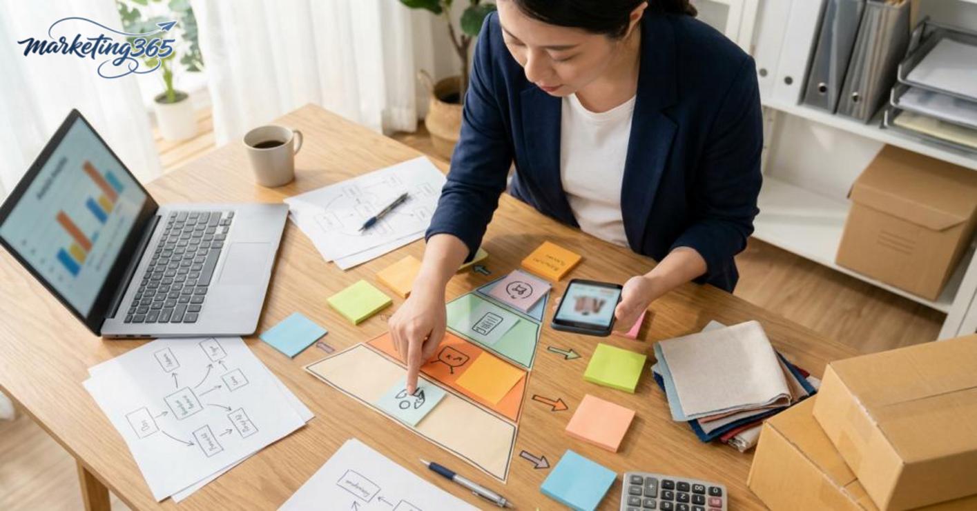 Where should a basic conversion funnel for an online shop begin?