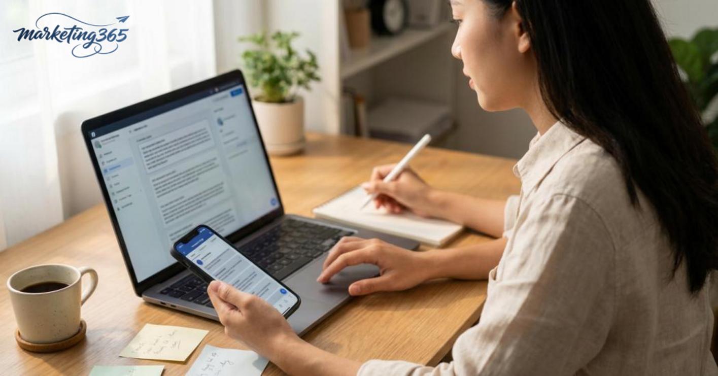 Cách tối ưu caption AI để dùng tốt hơn cho fanpage kinh doanh