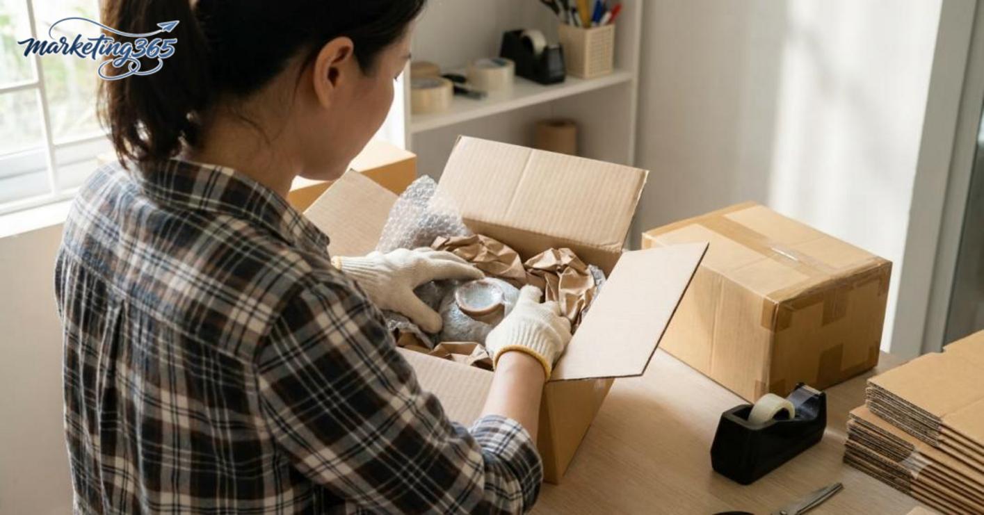 Quy trình đóng gói hàng đẹp chuyên nghiệp theo từng bước