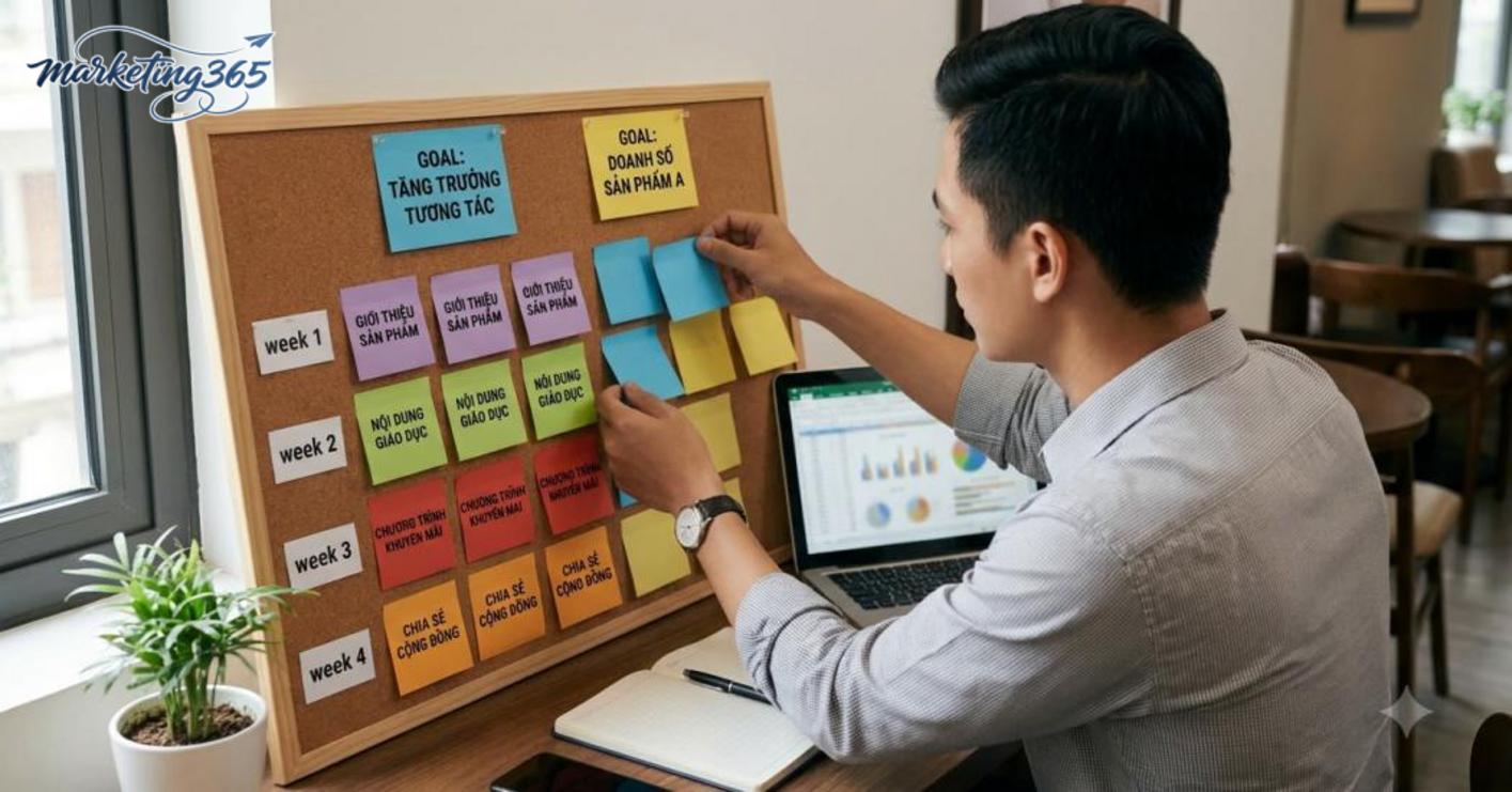 Cách lên kế hoạch nội dung fanpage theo tháng: cần bắt đầu từ mục tiêu nào trước?