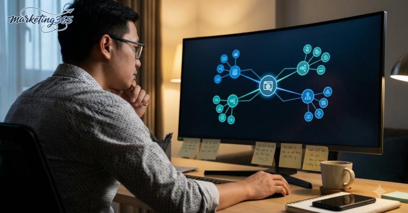 Xây cấu trúc liên kết theo cụm chủ đề thay vì rải link tùy ý