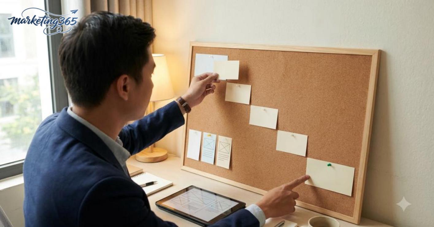 Sắp xếp cấu trúc nội dung để dẫn người đọc đi đến hành động