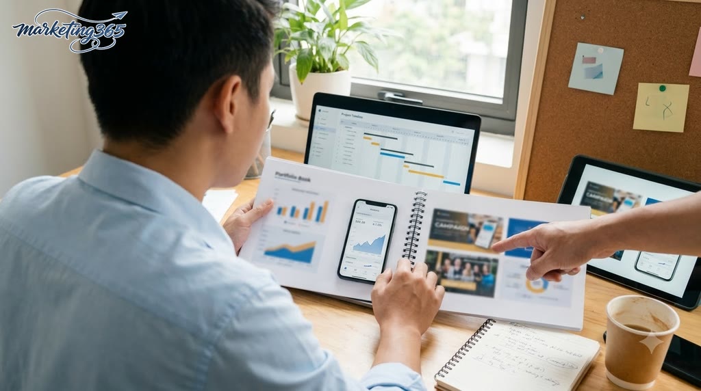 Portfolio ngành marketing cần thể hiện điều gì để người xem tin bạn làm được việc