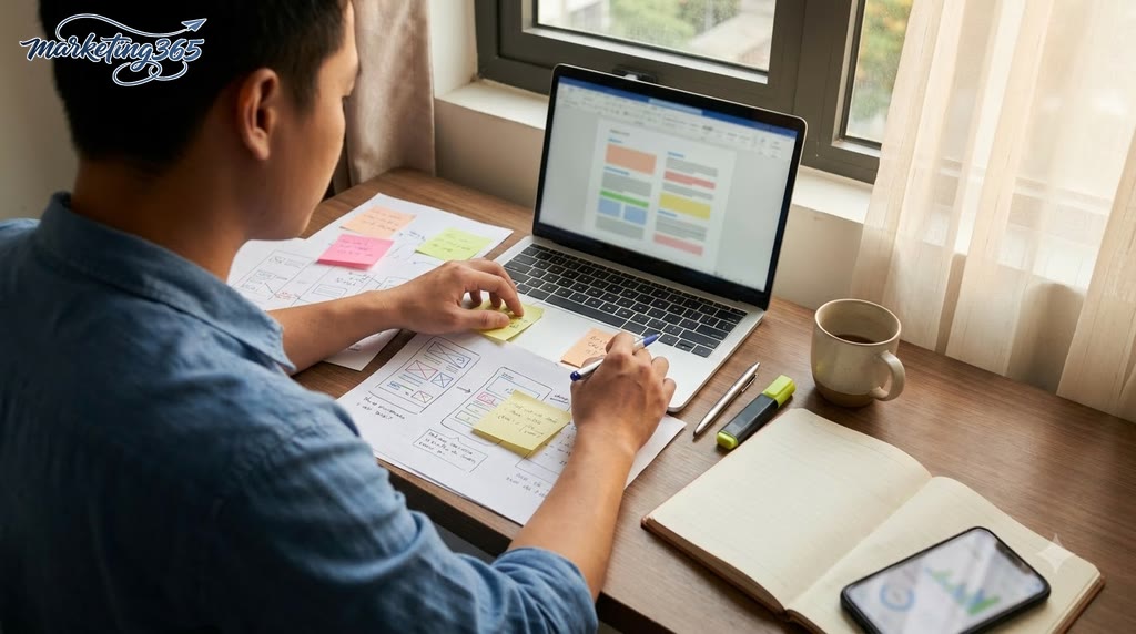 Viết case study trong portfolio sao cho người xem thấy được tư duy làm việc