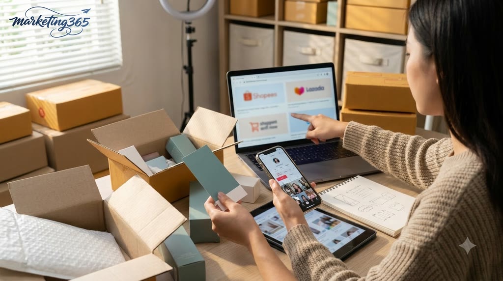 Xây dựng thương hiệu trên Shopee, TikTok Shop và các kênh bán khác như thế nào cho đúng