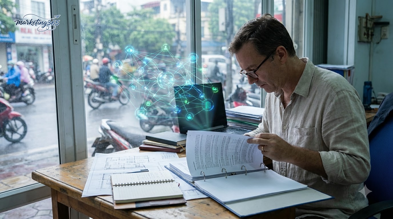 Một văn phòng bất động sản Hà Nội theo dõi khách theo giai đoạn