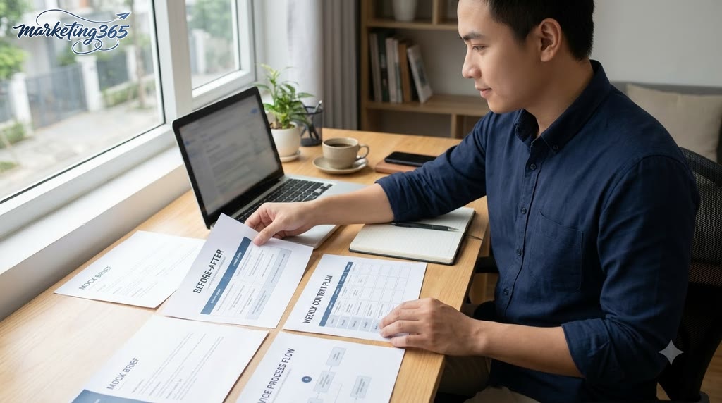 Làm portfolio và hồ sơ cá nhân sao cho có thể đem đi chào dịch vụ?