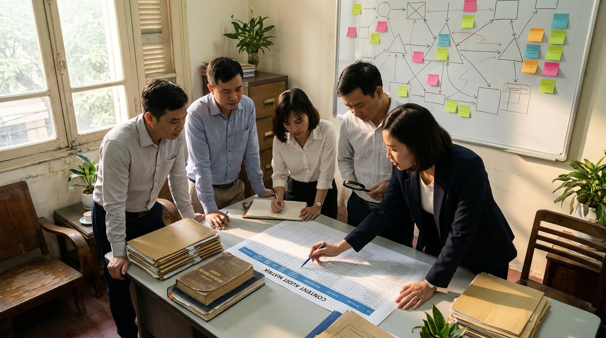 Đội SEO Việt Nam xem lại ma trận kiểm tra nội dung