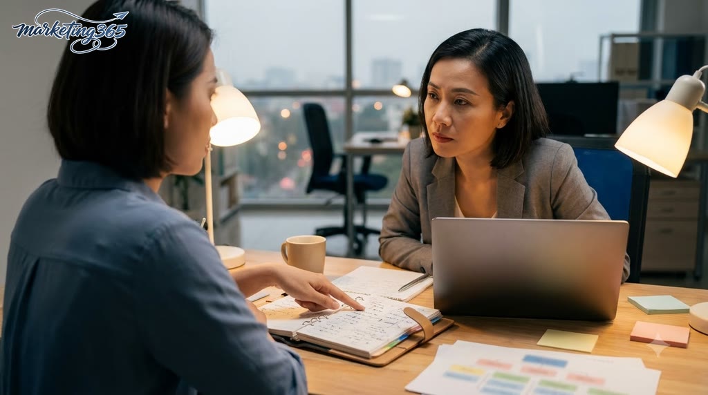 Khi nào cần điều chỉnh cách làm, nói chuyện với quản lý hoặc xem lại môi trường làm việc