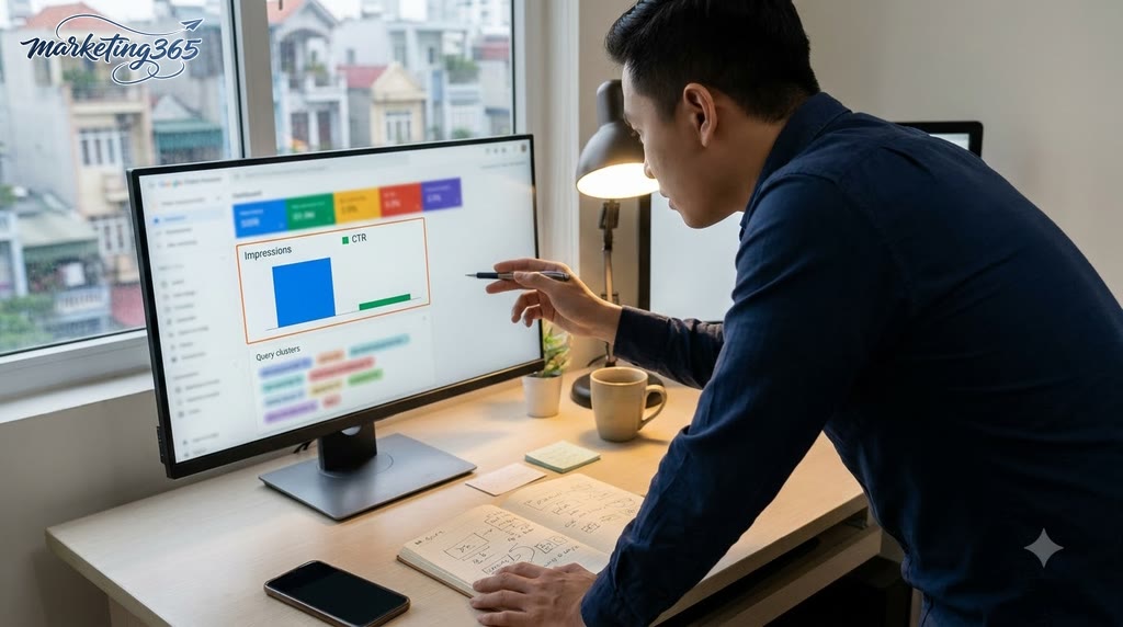 Cách xem từ khóa theo từng trang để tìm điểm nghẽn nội dung