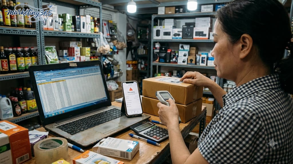 Nên quản lý tồn kho bằng Excel hay phần mềm cho shop nhỏ?